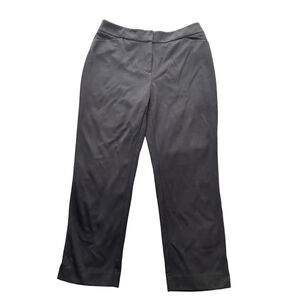 Chico’s Women’s Black Ankle Cropped Pants Size 6 Stretch Knit